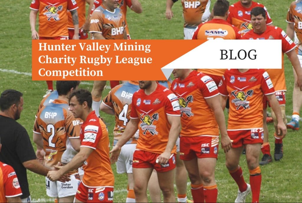 hunter valley mining charity rugby league banner