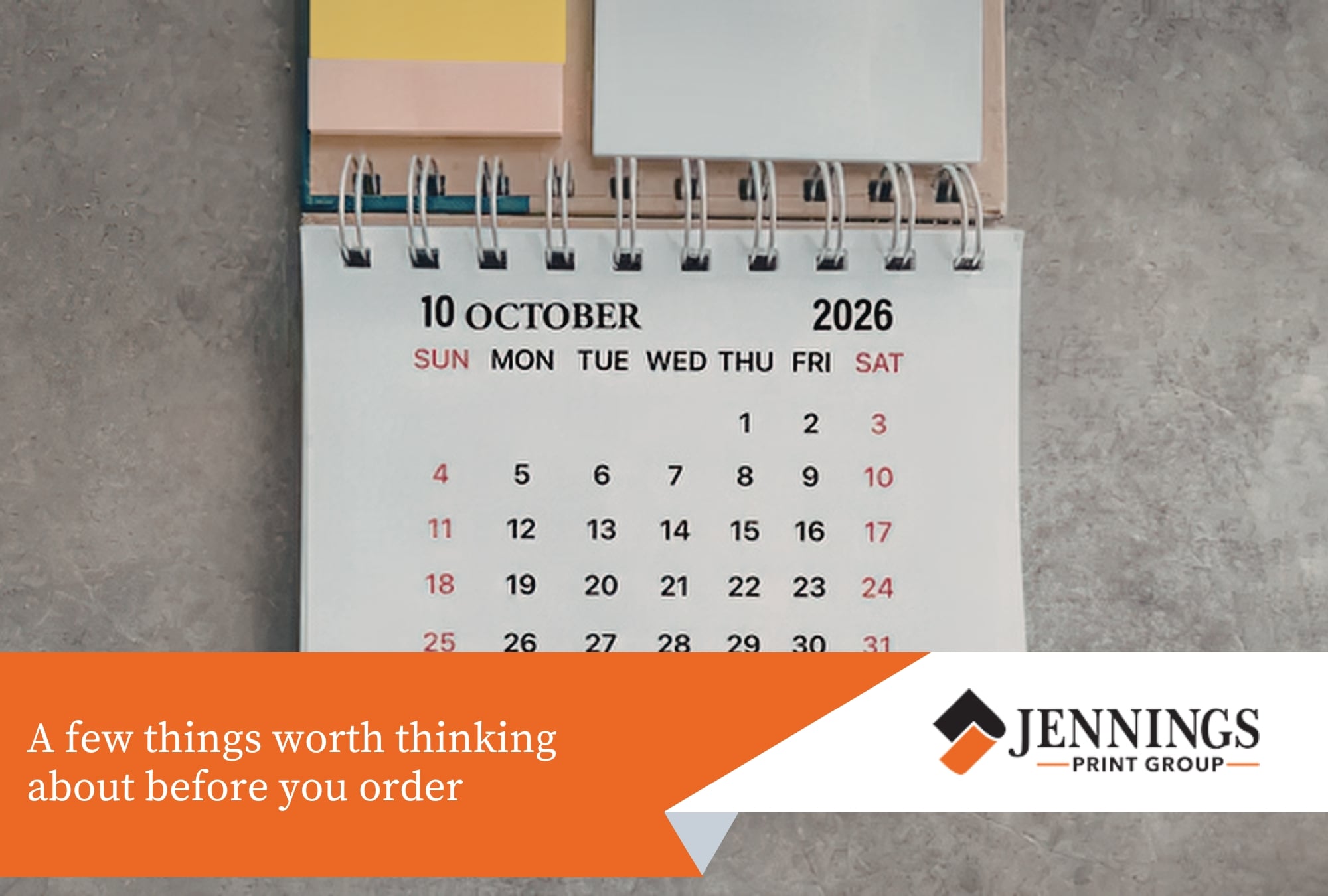 How to Use Calendars for Staff Recognition or Gifting - Calendars A spiral-bound calendar for October 2026