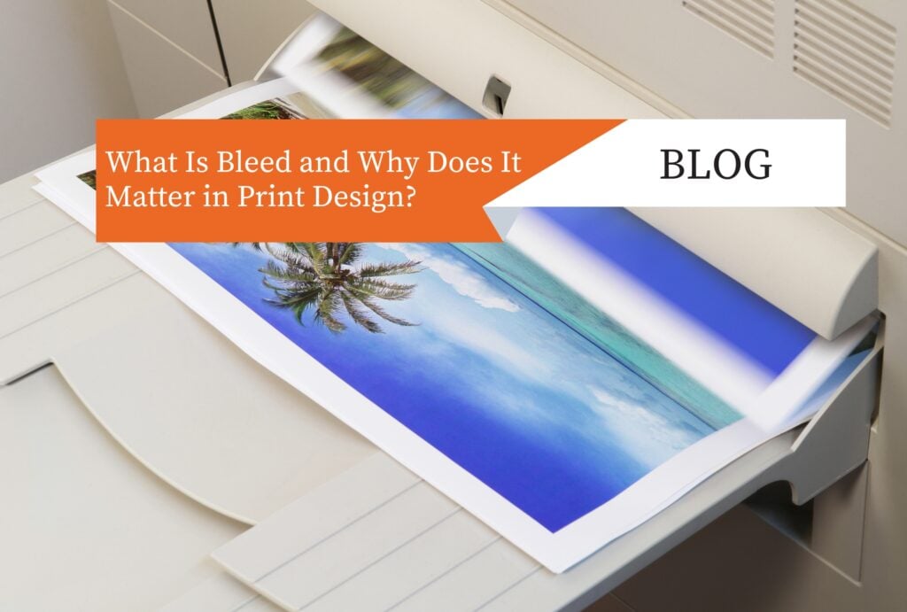 A landscape photo being printed by an office printer